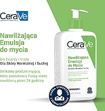 CeraVe Hydrating Cleanser - Feuchtigkeitsspendende Reinigungsemulsion für Körper und Gesicht mit 3 essentiellen Ceramiden und Hyaluronsäure  — Foto N3