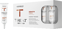 Düfte, Parfümerie und Kosmetik Feuchtigkeitsspendende, pflegende und festigende Haarbehandlung für strapaziertes Haar mit Keratin - Montibello Treat NaturTech Keratin Force Power