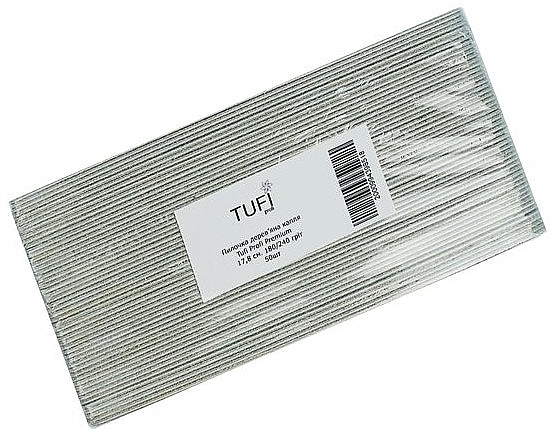Nagelfeile auf Polyurethanbasis 180/240 17.8 cm grau 50 St. - Tufi Profi Premium — Bild N2