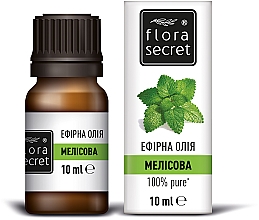Düfte, Parfümerie und Kosmetik Ätherisches Öl Melisse - Flora Secret