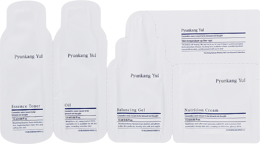 Set (Probe) - Pyunkang Yul (toner/1.5ml + oil/1.5ml + gel/1.5ml + cr/1.5ml) — Bild N1