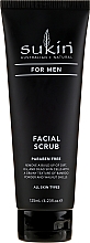 Düfte, Parfümerie und Kosmetik Revitalisierendes Gesichtspeeling für Männer mit Bambuspulver und Sesam- und Jojobaöl - Sukin For Men Facial Scrub