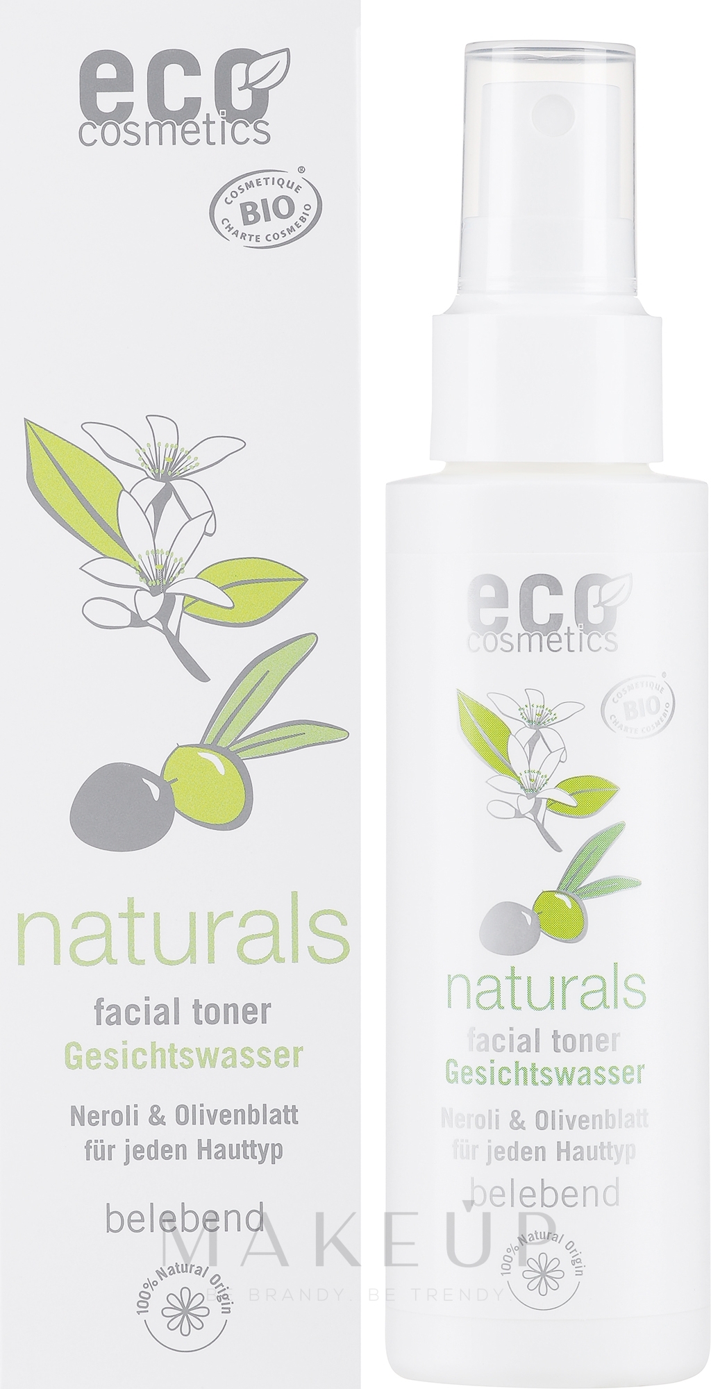Erfrischendes Gesichtstonikum mit Orangenblüte und Olive - Eco Cosmetics — Bild 100 ml