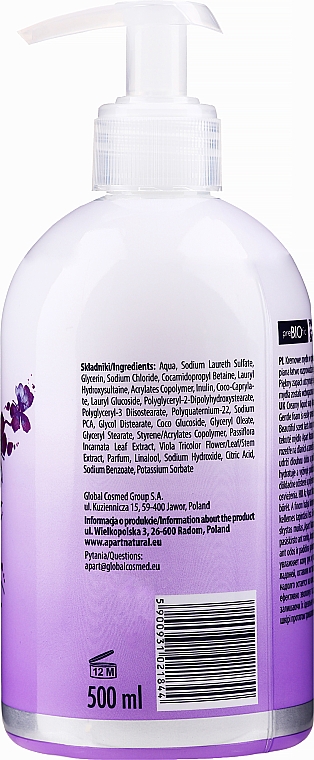 Flüssige Creme-Seife mit Passionsblume und Veilchen - Apart Natural Passion Flower & Violet Soap — Bild N2