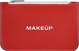 Kosmetiktasche flach rot - MAKEUP Cosmetic Bag Flat Red — Bild N1