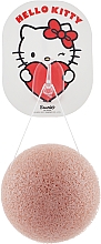 100% Natürlicher Konjac-Schwamm mit rosa Tonerde - The Konjac Sponge Company Facial Sponge and Hook Hello Kitty Pink Clay — Bild N1