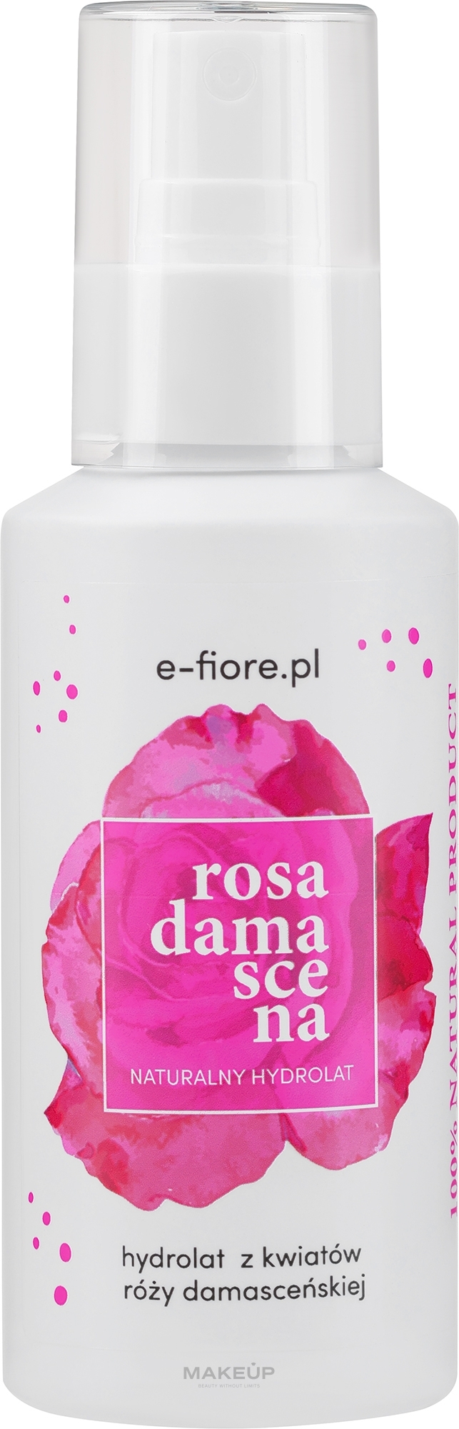 Gesichtshydrolat aus den Blütenblättern der Damaszener Rose - E-Fiore Hydrolat — Bild 100 ml