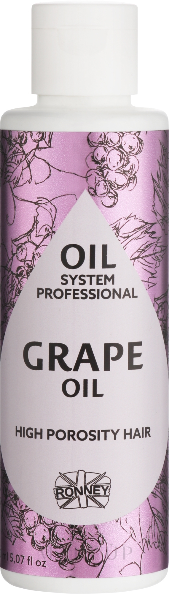 Öl für Haare mit hoher Porosität mit Traubenöl - Ronney Professional Oil System High Porosity Hair Grape Oil — Bild 150 ml