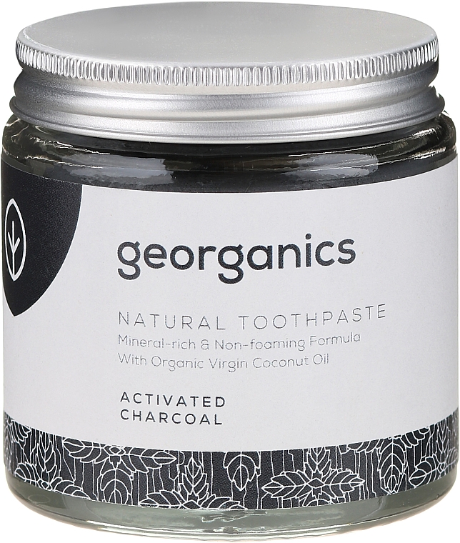 Natürliche und mineralstoffreiche Zahnpasta mit Aktivkohle - Georganics Activated Charcoal Natural Toothpaste — Foto N4