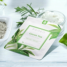 Tuchmaske für das Gesicht mit Grüntee-Extrakt - Foreo Green Tea Sheet Mask — Bild N4