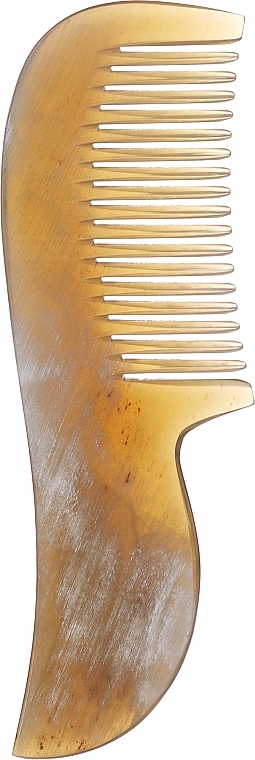 Bartkamm 8 cm - Golddachs Handcrafted Horn Beard Comb — Bild N1