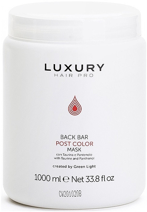 Shampoo nach dem Färben - Green Light Hair Pro Back Bar Post Color Mask  — Bild N1