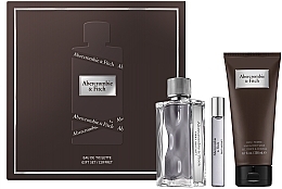 Abercrombie & Fitch First Instinct  - Set (Eau de Toilette 100ml + Eau de Toilette 15ml + Duschgel 200ml) — Bild N2