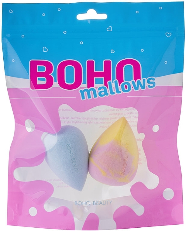 Boho Beauty Bohomallows Pink Lemon + Spun Sugar (Make-up Schwamm 2 St.) - Make-up-Schwamm-Set — Bild N1