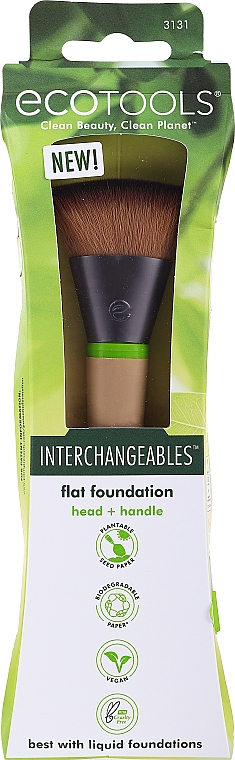 Foundationpinsel mit austauschbarem Kopf - EcoTools Flat Foundation Interchangeable — Bild N1