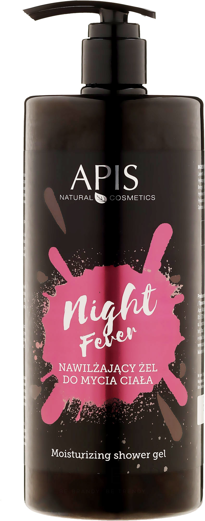 Feuchtigkeitsspendendes Dusch- und Badegel mit Hyaluronsäure und Panthenol - Apis Professional Night Fever — Bild 1000 ml