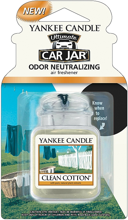 Auto-Lufterfrischer Clean Cotton - Yankee Candle Clean Cotton Car Jar Ultimate  — Bild N1
