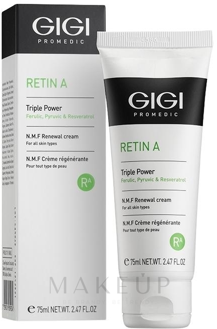 Feuchtigkeitsspendende und regenerierende Gesichtscreme mit Retinol - Gigi Retin A NMF Cream — Bild 75 ml