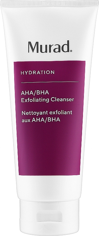 Reinigendes Gesichtspeeling mit Salicyl-, Milch- und Glycolsäure - Murad Hydration Aha/Bha Exfoliating Cleanser — Bild N1