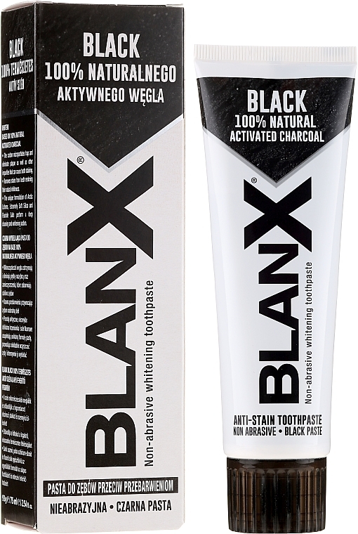 Aufhellende Zahnpasta mit Aktivkohle - Blanx Black — Bild N1