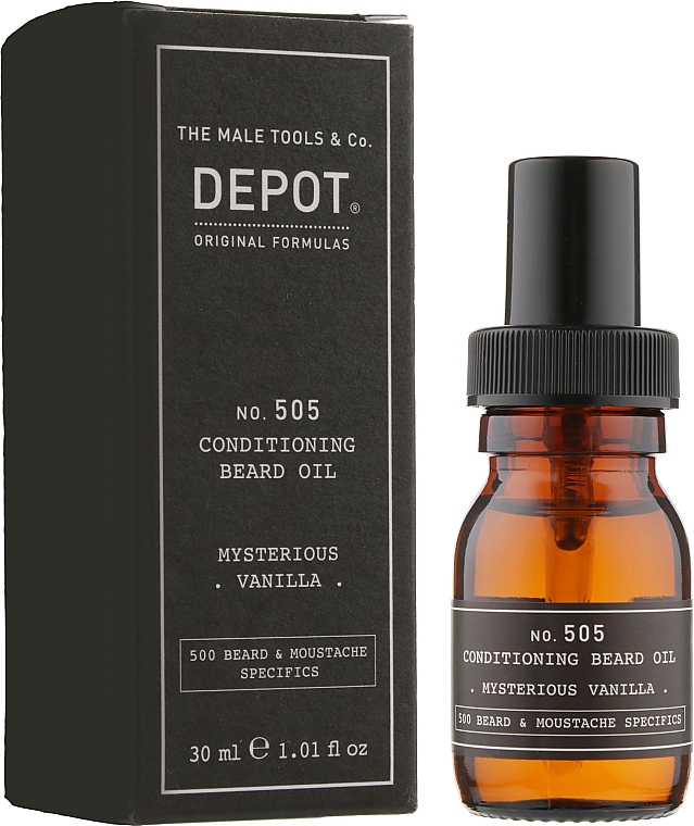Bartöl Mystische Vanille - Depot Beard&Moustache Specifics 505 Beard Oil Mysterious Vanilla — Bild N2