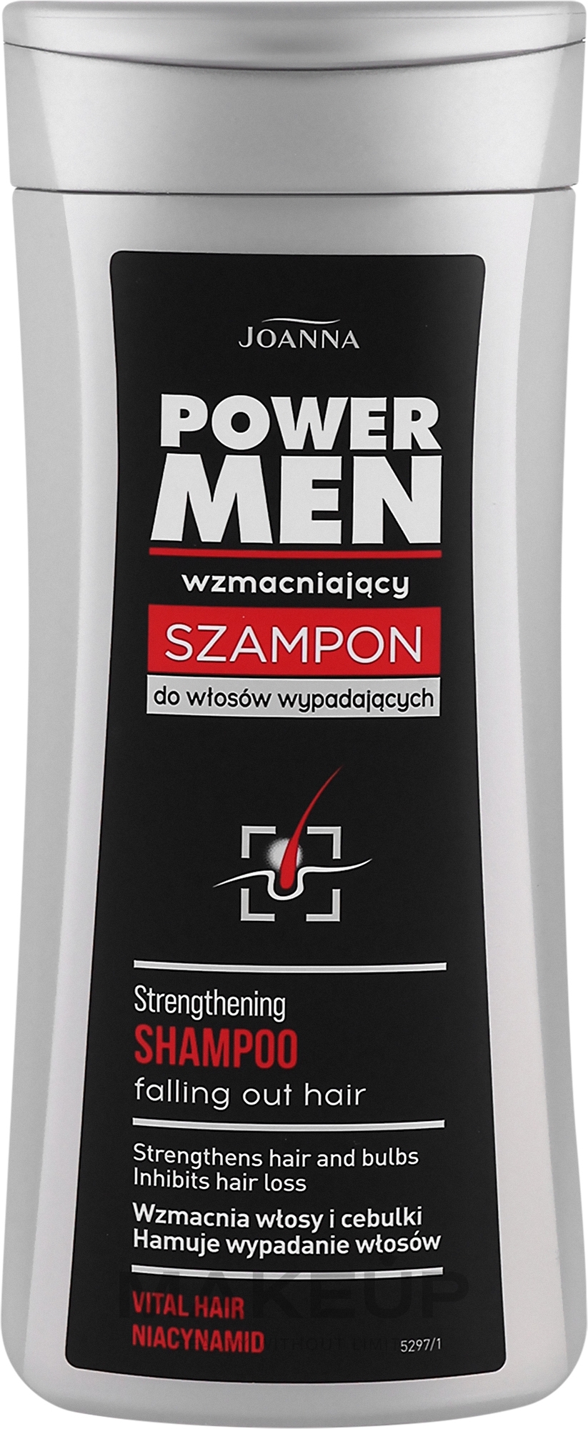Shampoo gegen Haarausfall - Joanna Power Men Strengthening Shampoo Falling Out Hair — Bild 200 ml