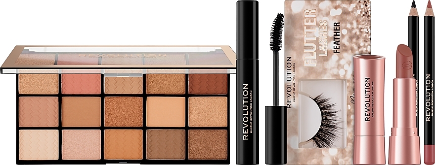 Make-up-Set - Makeup Revolution Get The Look: Nude Glam Makeup Gift Set — Bild N2