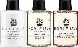 Noble Isle Travel Trio Gift Set - Haarpflegeset (Shampoo 75ml + Conditioner 75ml + Duschgel 75ml)  — Bild N2