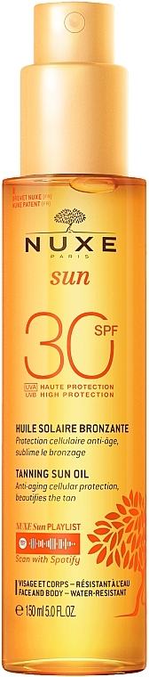 Sonnenöl für Gesicht und Körper LSF 30 - Nuxe Sun Tanning Oil Face & Body SPF 30 — Bild N1