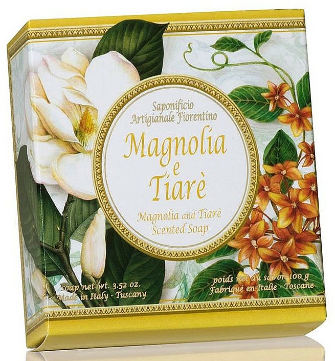 Naturseife Magnolia & Tiare - Saponificio Artigianale Fiorentino Magnolia & Tiare Soap Portofino Collection — Bild N1