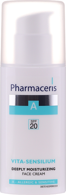 Tief feuchtigkeitsspendende leichte Gesichtscreme SPF 20 - Pharmaceris A Vita Sensilium Deeply Moisturizing Cream — Foto N3