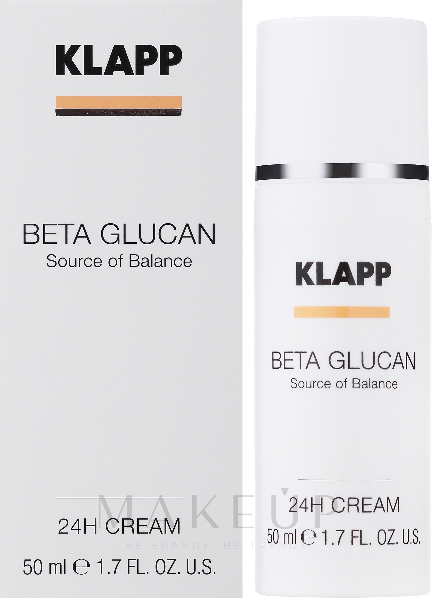 Leichte Pflegecreme für das Gesicht mit Beta-Glucan - Klapp Beta Glucan 24H Cream — Bild 50 ml