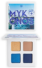 Düfte, Parfümerie und Kosmetik Lidschatten-Palette - BH Cosmetics Mesmerizing In Mykonos Shadow Quad