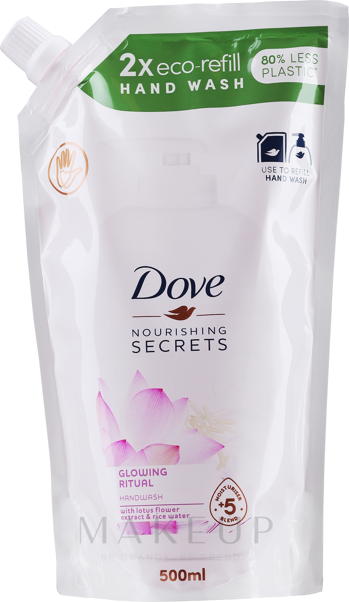 Flüssige Handseife "Lotus" - Dove Nourishing Secrets Glowing Ritual Hand Wash (Doypack) — Bild 500 ml