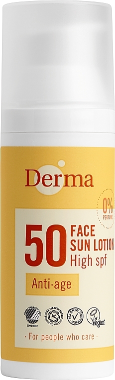 Anti-Aging Sonnenschutzlotion für das Gesicht SPF 50 - Derma Sun Face Lotion Anti-Age SPF50 — Bild N1