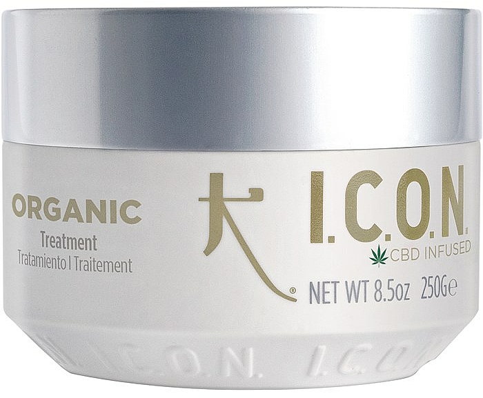 Bio-Haarmaske mit Aloe Vera, Vanille und Lavendel - I.C.O.N. Organic Treatment — Bild N1