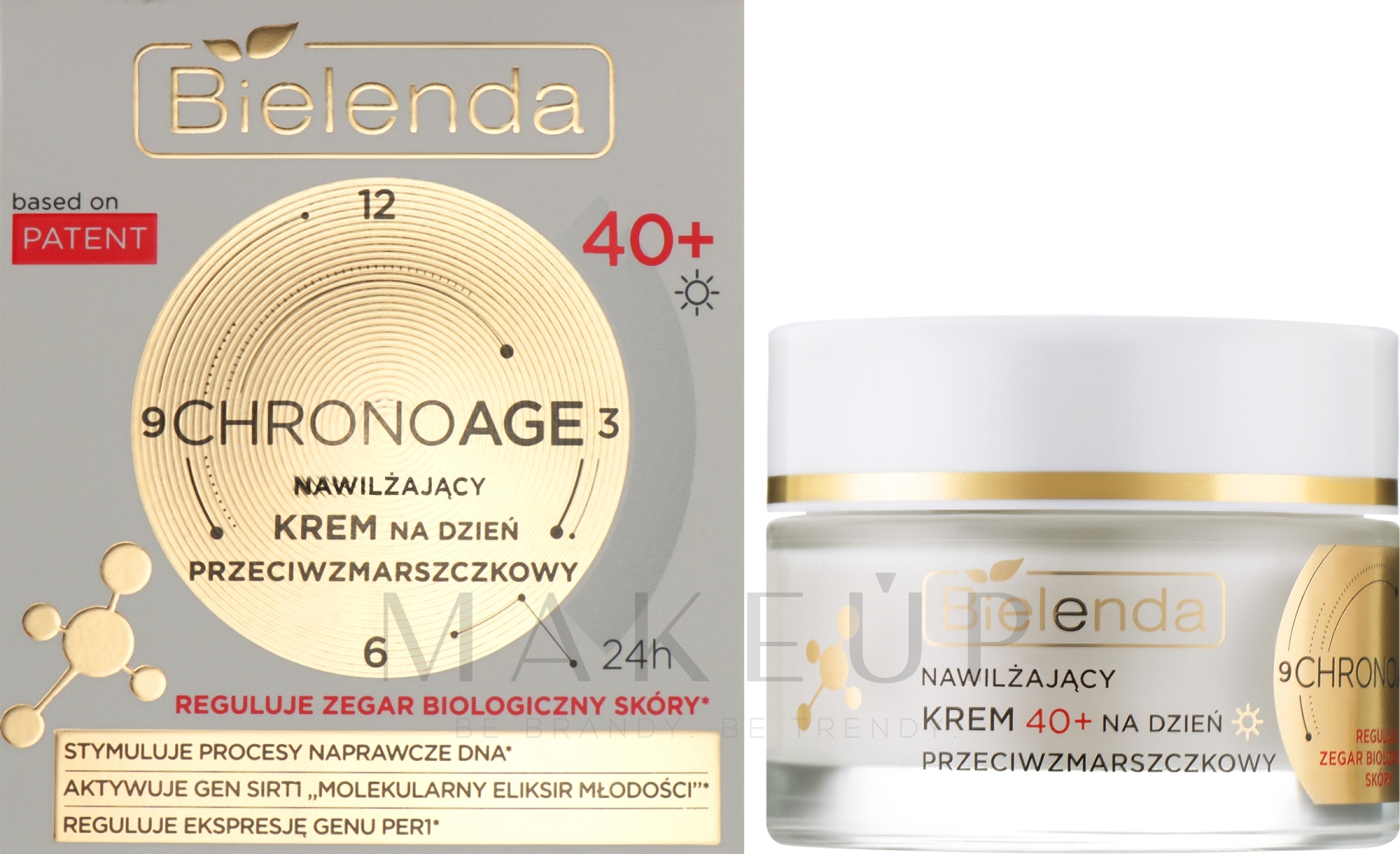 Feuchtigkeitsspendende Tagesgesichtscreme 40+ - Bielenda Chrono Age 24H Moisturizing Anti-Wrinkle Day Cream — Bild 50 ml