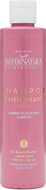 Shampoo für gewelltes Haar mit Johannisbeeren  - MaterNatura Currant Hair Elasticizing Shampoo  — Bild N1