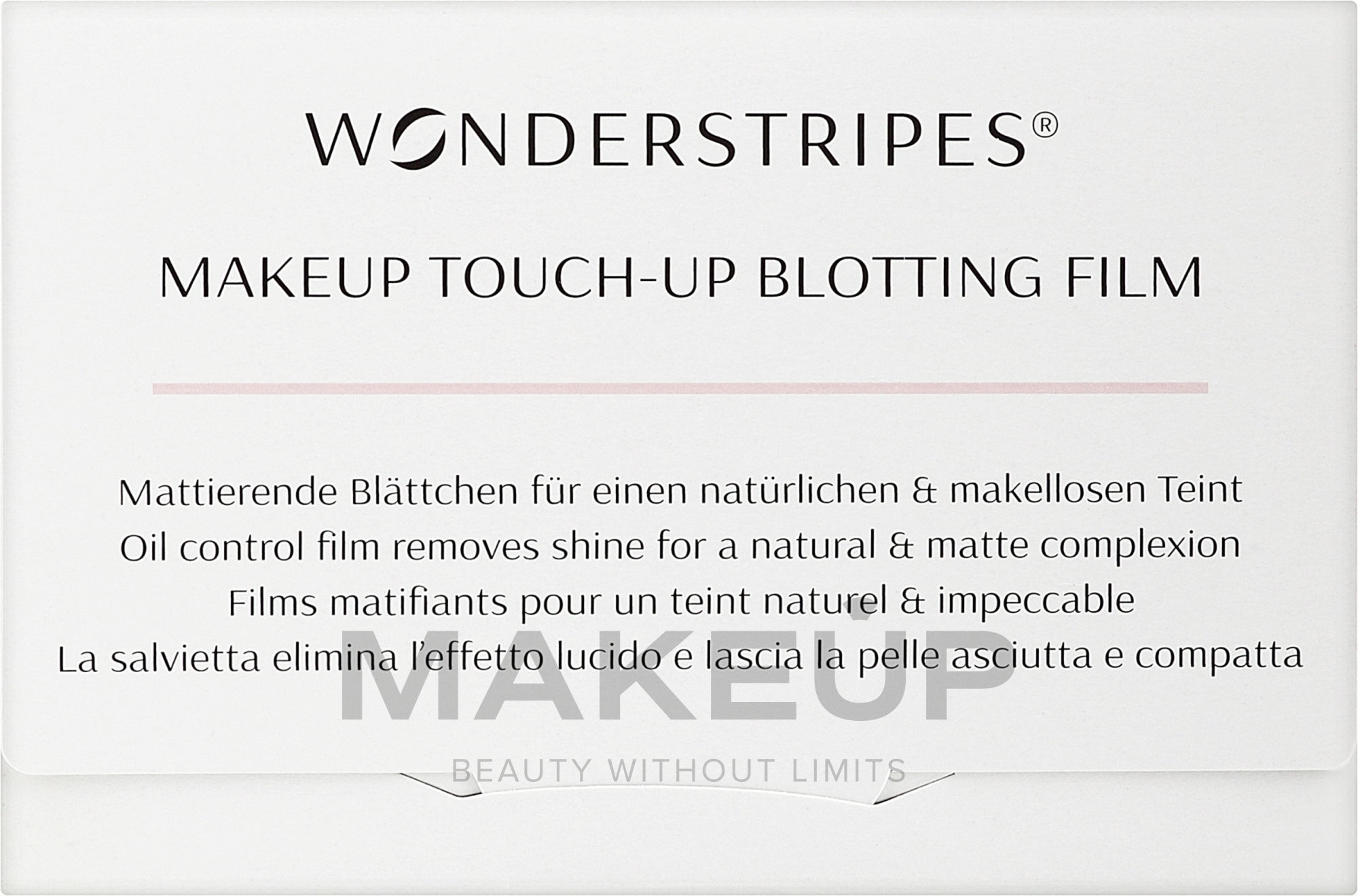 Mattierende Gesichtstücher - Wonderstripes Touch-up Blotting Film — Bild 30 St.