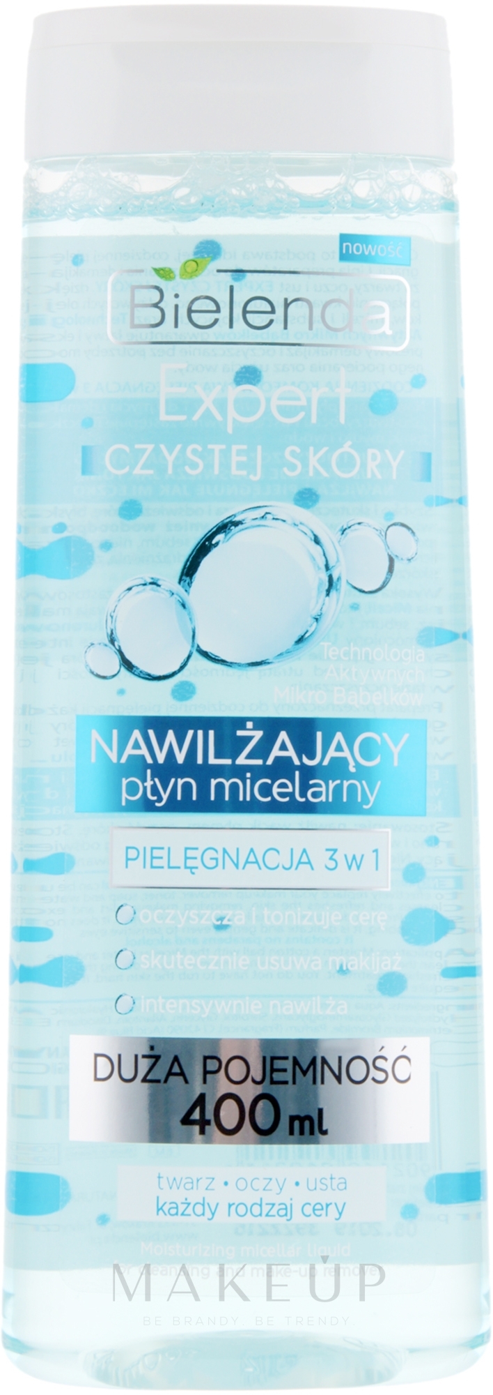Feuchtigkeitsspendende Mizellenflüssigkeit für alle Hauttypen - Bielenda Expert Micellar Water — Foto 400 ml