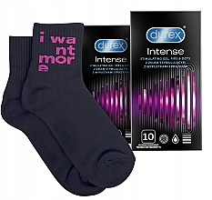 Düfte, Parfümerie und Kosmetik Set - Durex Intense Orgasmic (condoms/20pcs. + socks)