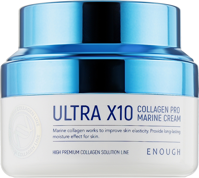 Feuchtigkeitsspendende Gesichtscreme mit Kollagen - Enough Ultra X10 Collagen Pro Marine Cream — Bild N1