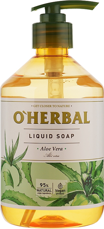 Flüssigseife mit Aloe Vera Extrakt - O’Herbal Aloe Vera Liquid Soap — Bild N1