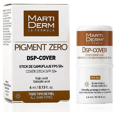 Korrektor für das Gesicht gegen Pigmentflecken - Martiderm Cover DSP Stick Camouflage & Protection SPF 50+ — Bild N1