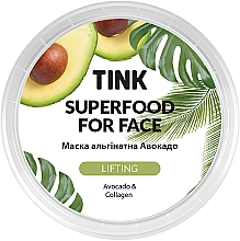 Anti-Aging Alginatmaske mit Avocado und Kollagen - Tink SuperFood For Face Alginate Mask — Bild N2