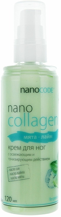 Fußcreme Minze und Limette - NanoCode NanoCollagen — Bild N3