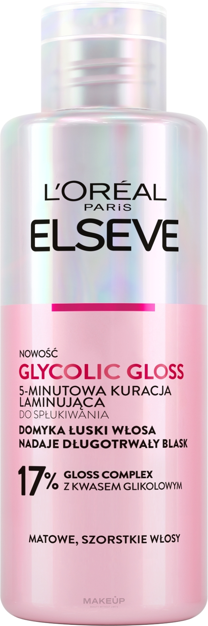 Haarlaminierungsmaske - L’Oreal Paris Elseve Glycolic Gloss — Bild 200 ml