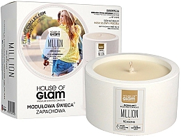 Düfte, Parfümerie und Kosmetik Natürliche Soja-Duftkerze - House of Glam Raw White Collection Million Reasons Candle