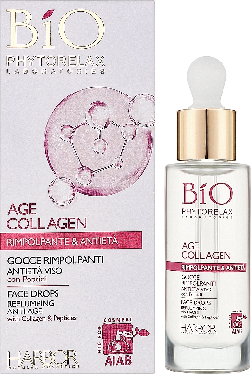 Anti-Aging-Serum-Tropfen für das Gesicht - Phytorelax Laboratories Bio Age Collagen Plumping Face Drops — Bild N2
