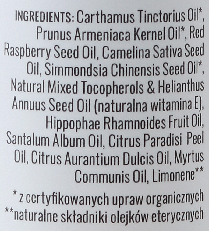 Gesichtspflegeöl Rote Himbeere mit Sanddorn, Jojobaöl und Sandelholz - Iossi Oil For Face — Bild N4